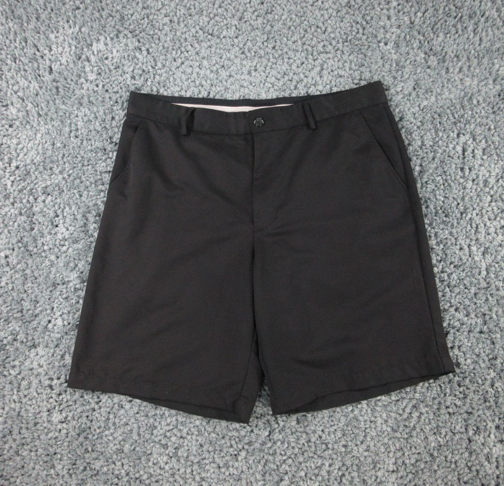 Greg Norman Shorts Mens 36 Black Golf Chino 37 x 10*